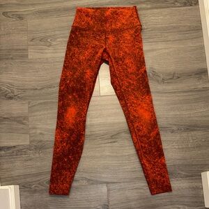 Lululemon Red High-Waist Leggings